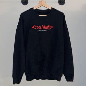 Black Red Cool World Classic Fun Movie Film Crewneck Sweatshirt